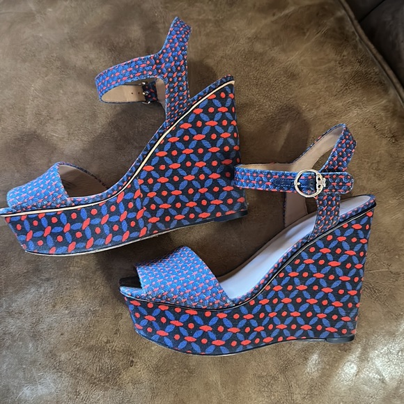 TORY BURCH Canvas Wedges - Picture 3 of 7